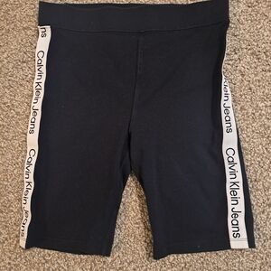 Calvin Klein Jeans Black Biker Length Shorts